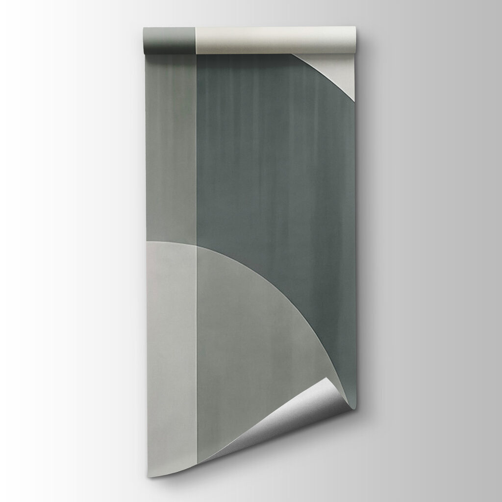 Papel de parede Padrão art déco em cinzento e branco (REF: t01188v1)