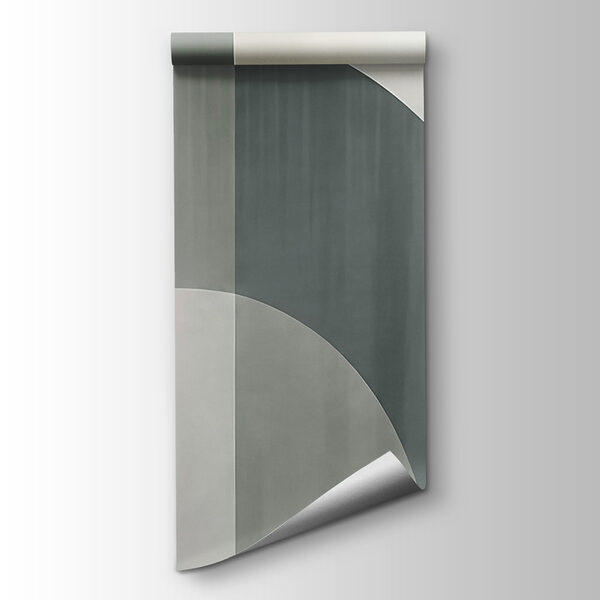 Papel de parede Padrão art déco em cinzento e branco (REF: t01188v1)
