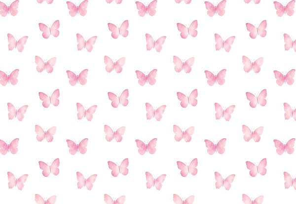 Papel de parede Padrão de borboletas cor-de-rosa (REF: t01190v1)
