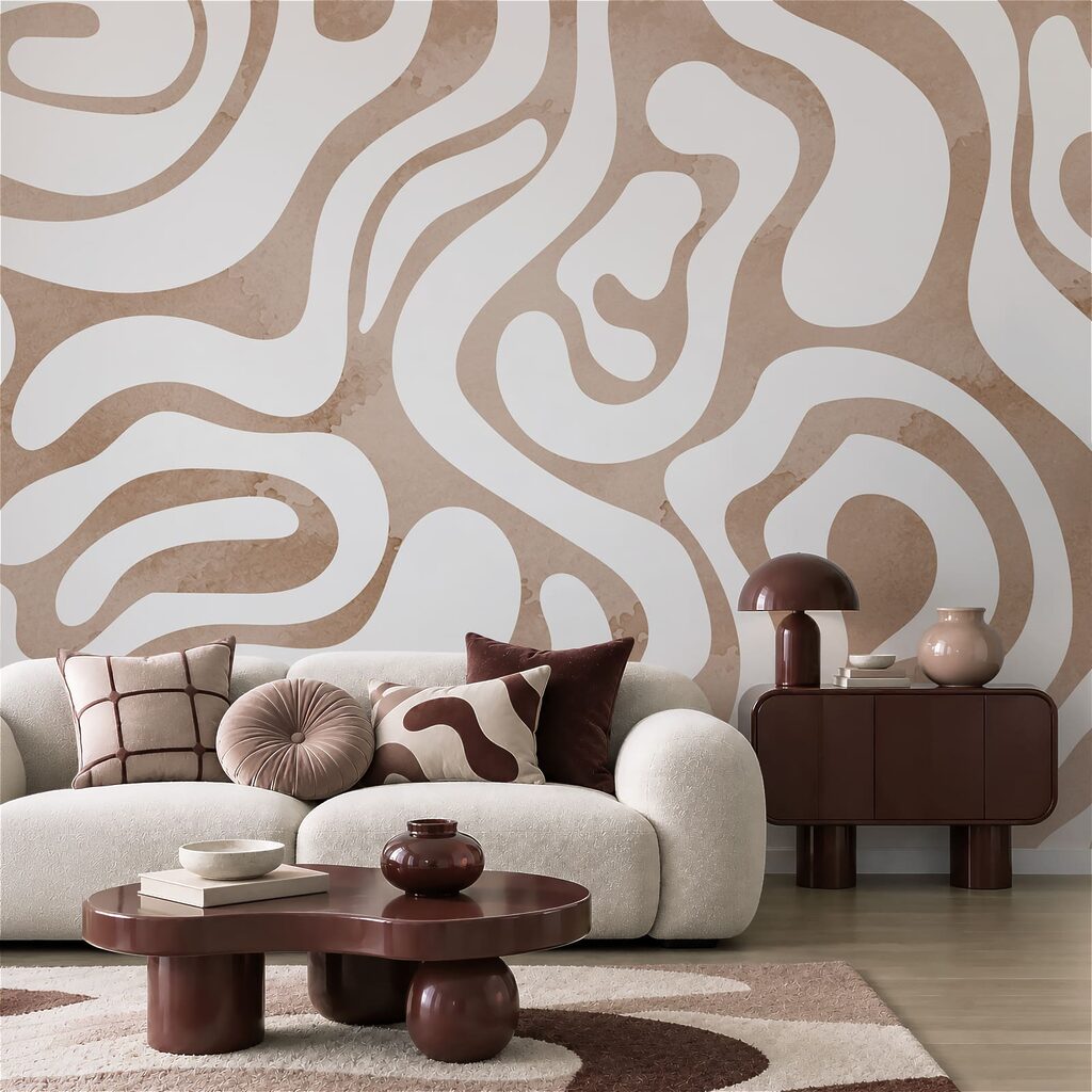 Papel de parede Padrão branco e rosa (REF: t01191v1)