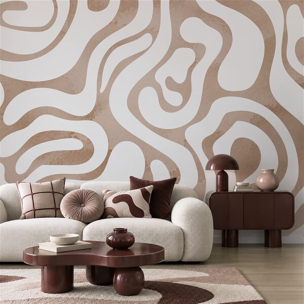 Papel de parede Padrão branco e rosa (REF: t01191v1)