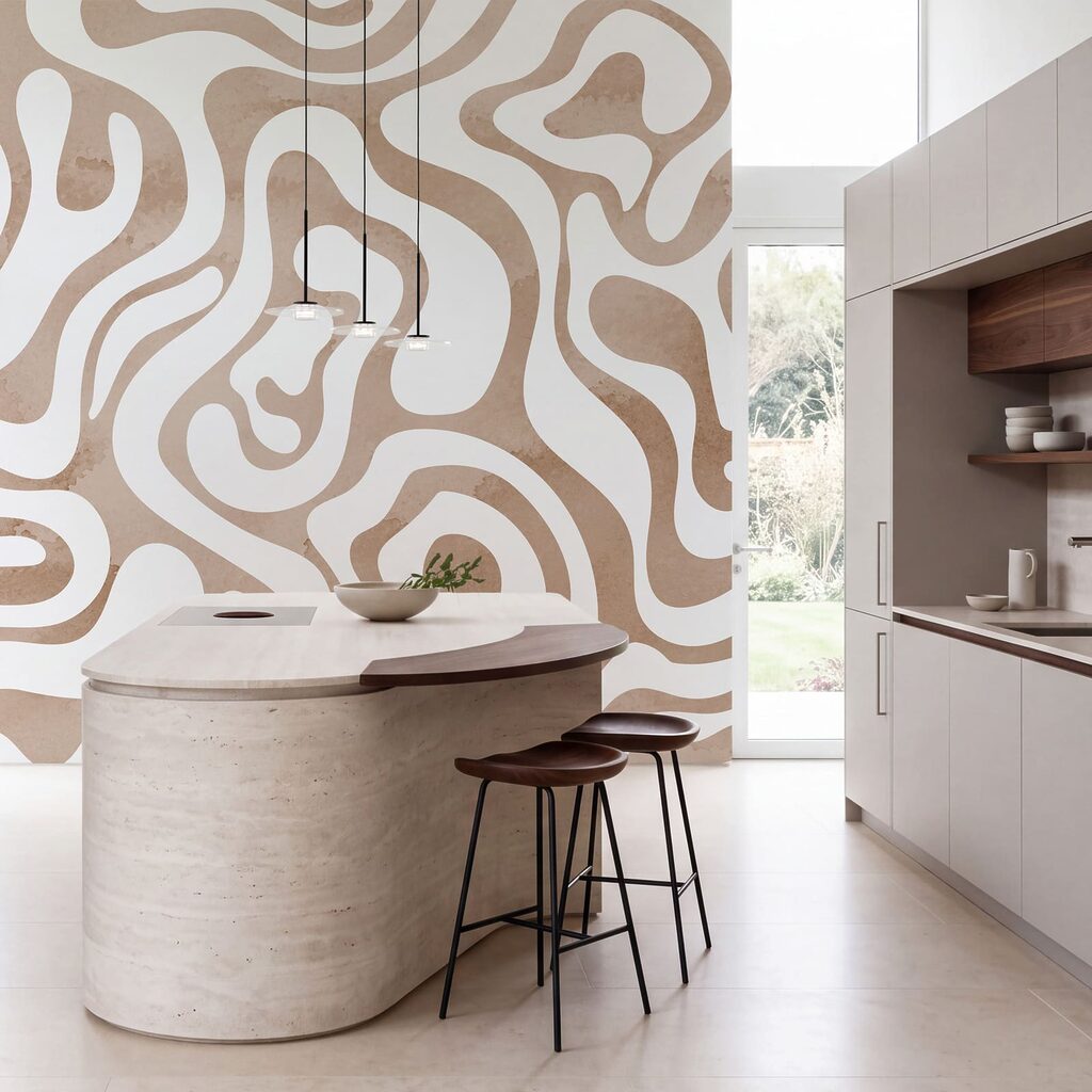 Papel de parede Padrão branco e rosa (REF: t01191v1)