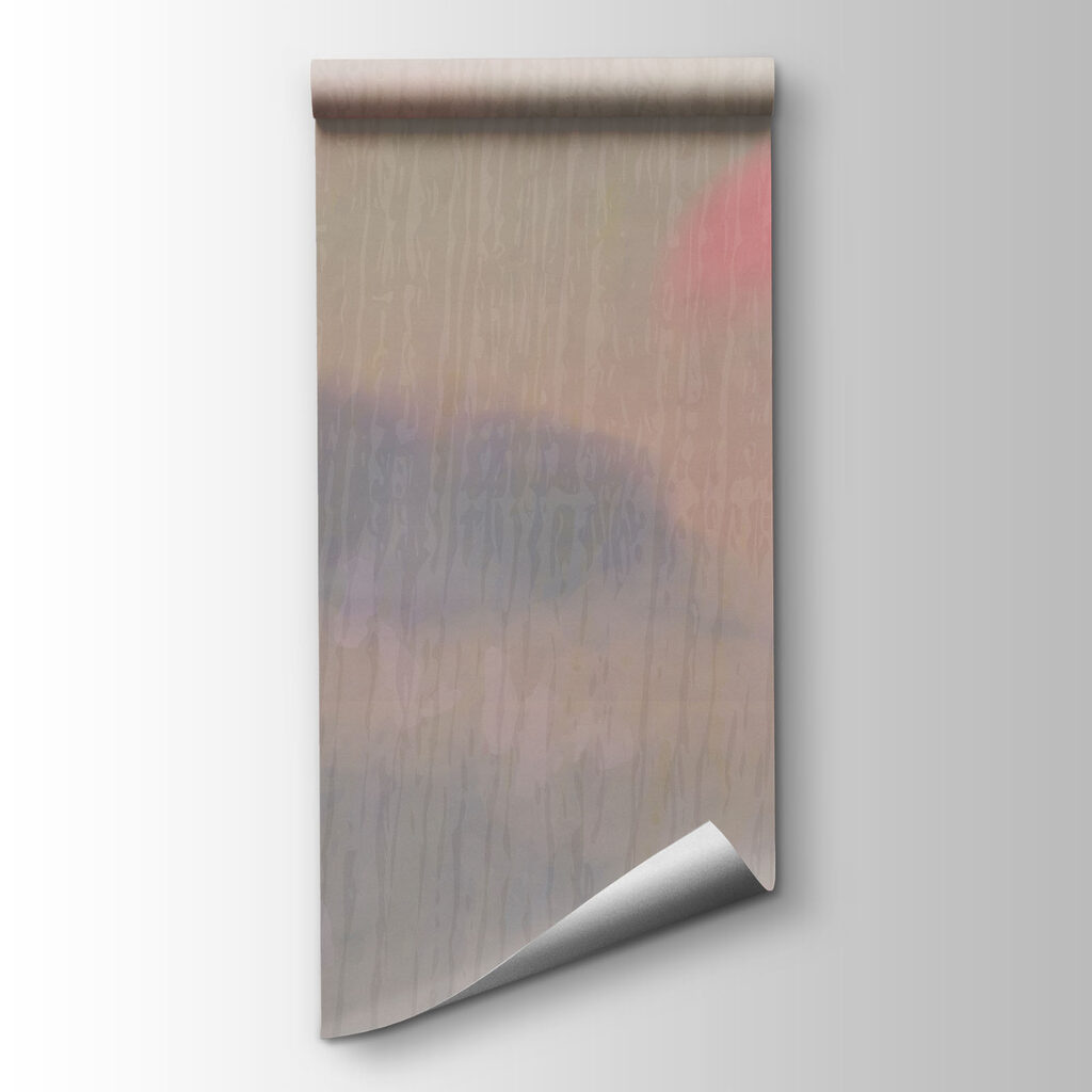 Papel de parede Pintura de árvores e nuvens (REF: t01145)